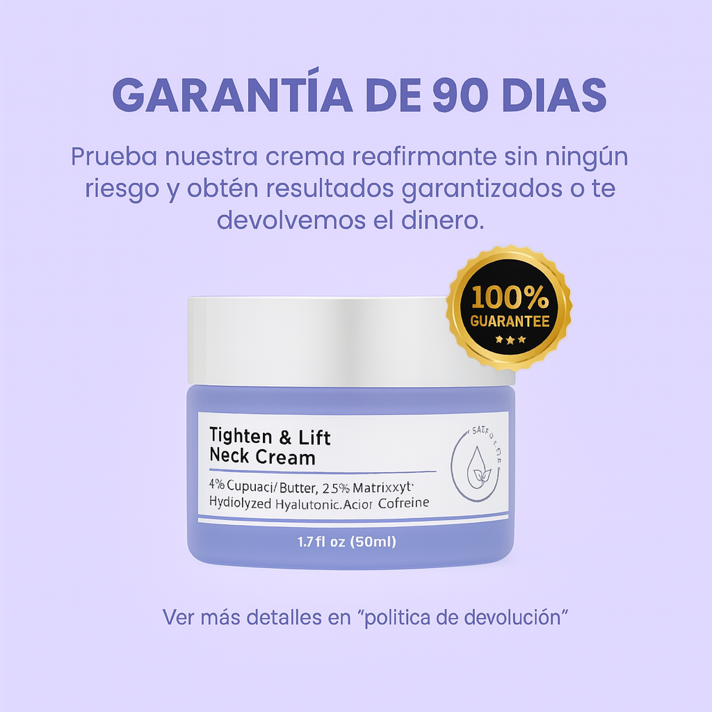 Crema reafirmante - Cuello y papada